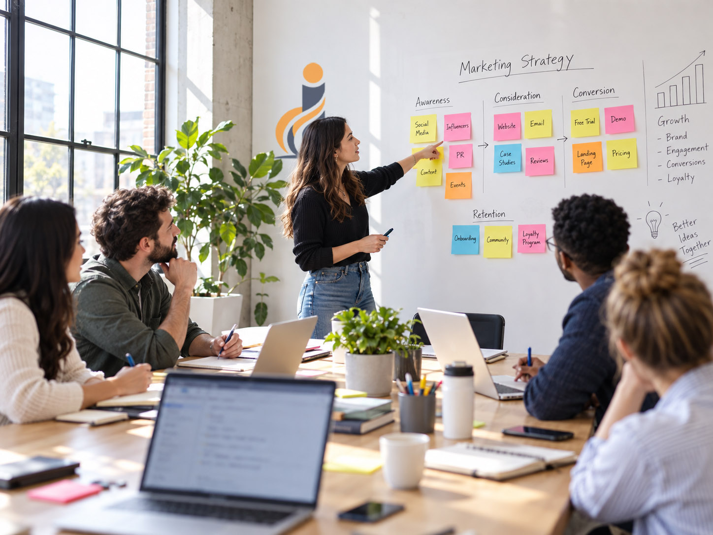 Design Image team collaborating on strategy