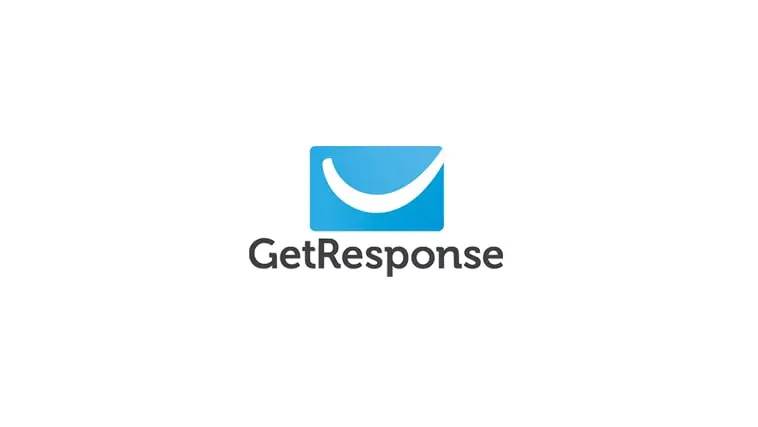 Image of the Logo of Get Response for Email marketing<br />
and beyond